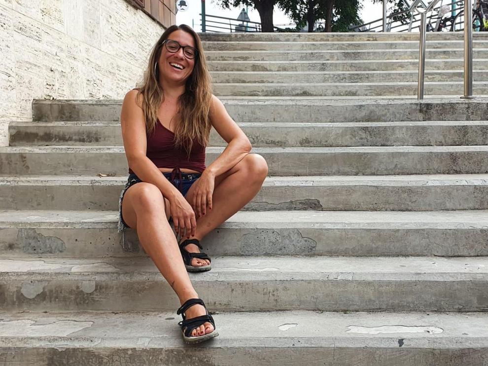 La intérprete aragonesa Vicky Lafuente.