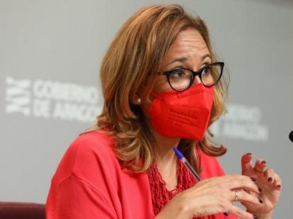 Mayte Pérez este jueves en Zaragoza.