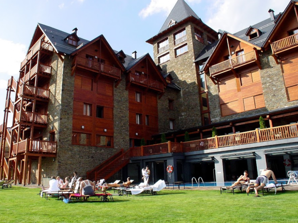 Hotel Saliecho, en la urbanización de Formigal, propiedad de Jesús Pellejero.