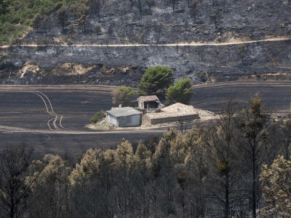 Una finca de Luna quedó milagrosamente libre de las llamas en el incendio forestal de julio de 2015.