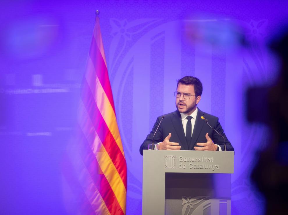 Rueda de prensa de Pere Aragonès