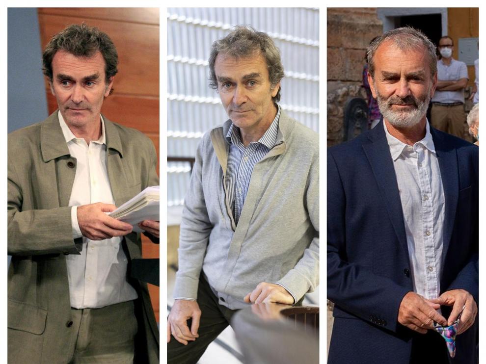 Fernando Simón en 2016, el año pasado y en la actualidad.