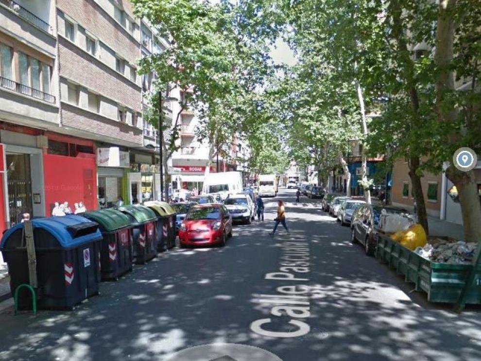 El suceso tuvo lugar en la calle de Pascuala Perie en Zaragoza.