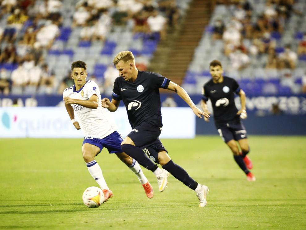 Foto del partido Real Zaragoza-Ibiza, primera jornada de Segunda División, en La Romareda