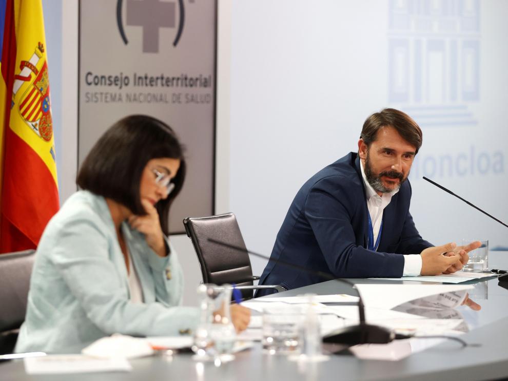 Rueda de prensa de la titular de Sanidad, Carolina Darías