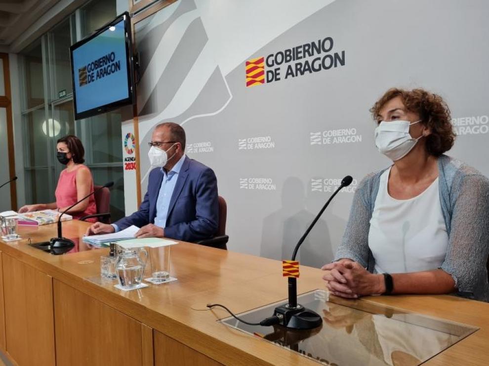 Rueda de prensa de inicio del curso escolar 2021/2022 en Aragón
