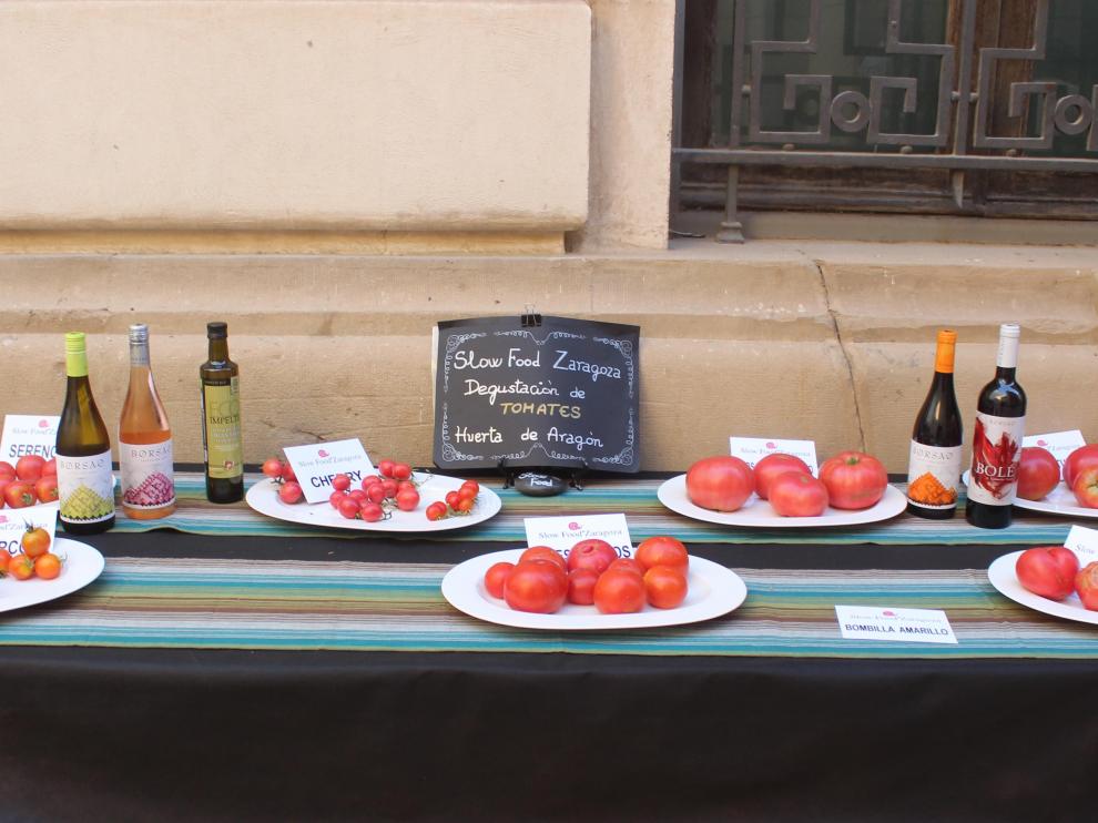 Slow Food Zaragoza reivindica los mejores tomates ecológicos de Aragón