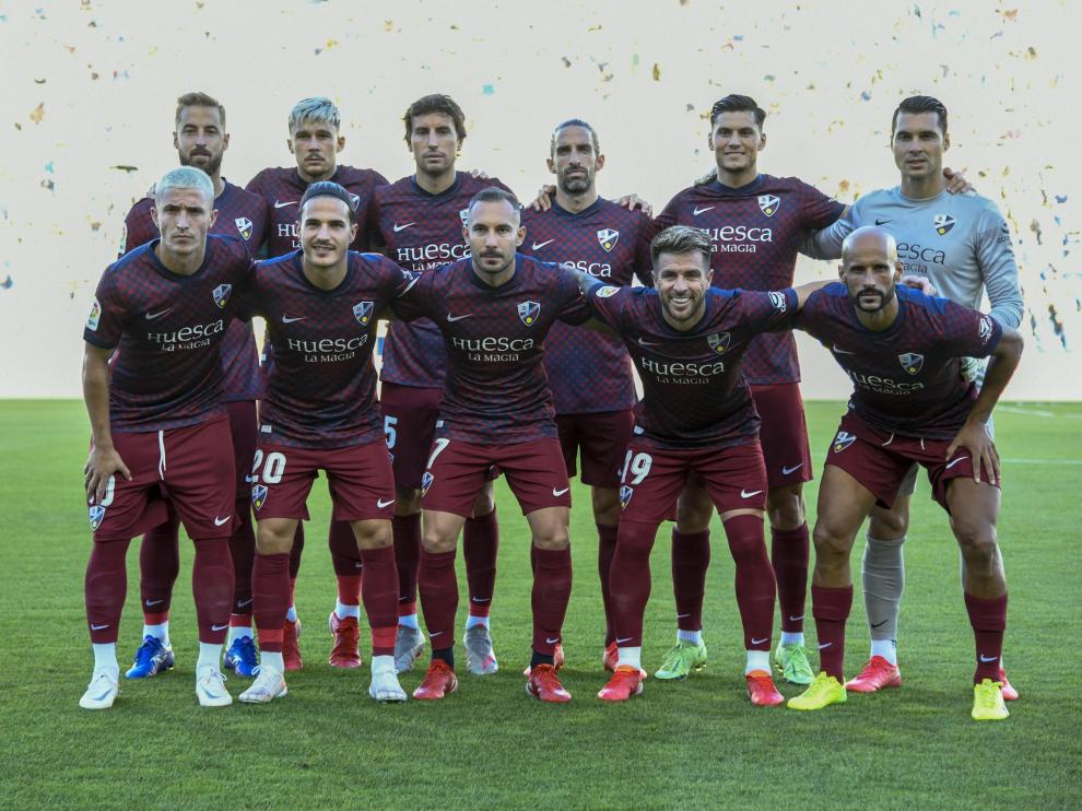 Alineación titular de la SD Huesca ante Las Palmas.