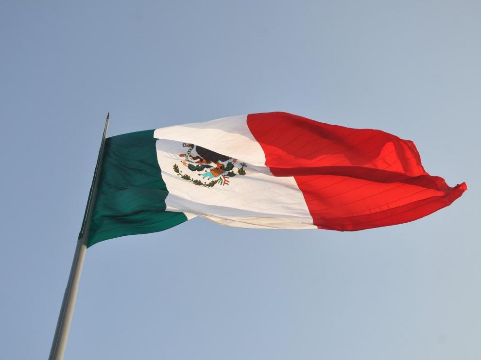 La bandera de México.