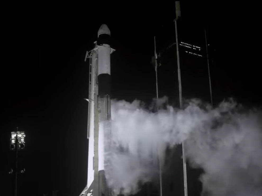 Momento del despegue del SpaceX
