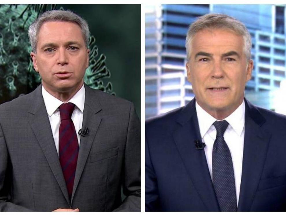 'Antena 3 Noticias' (18,8%) consolida su liderazgo tanto en la edición diaria del mediodía (20,3% y 2,2 millones) como por la noche (20,2% y 1,9 millones) frente a 'Informativos Telecinco', que quedan en segundo