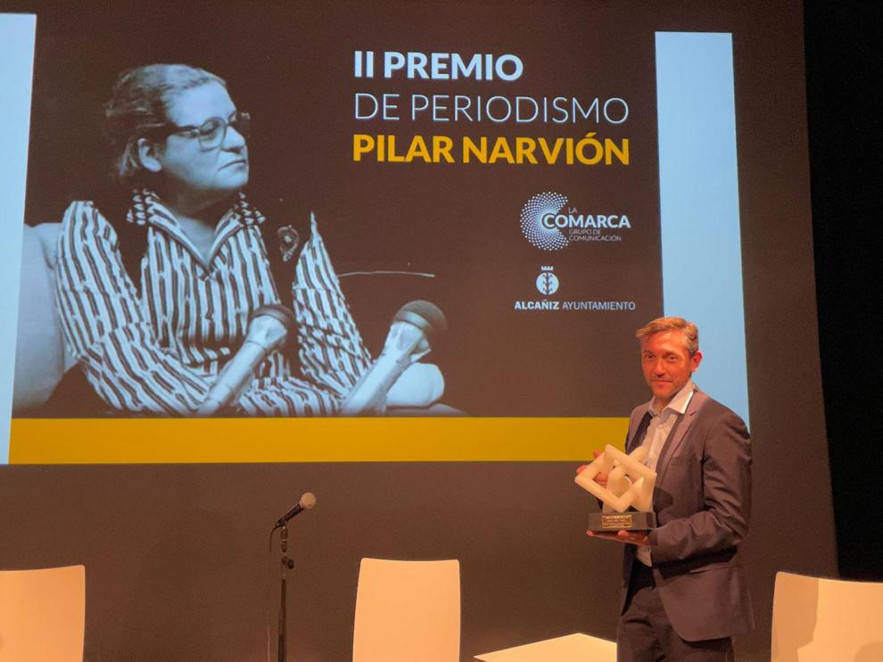 El periodista Javier Ruiz con el premio