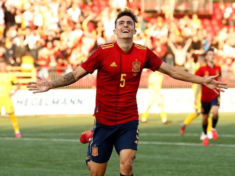 Partido España-Lituania, sub-21: gol del aragonés Alejandro Francés