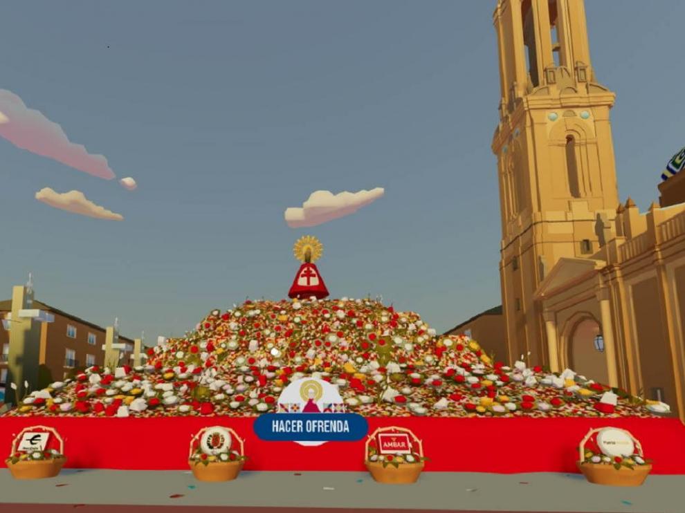 Ofrenda de Flores virtual a la Virgen del Pilar.