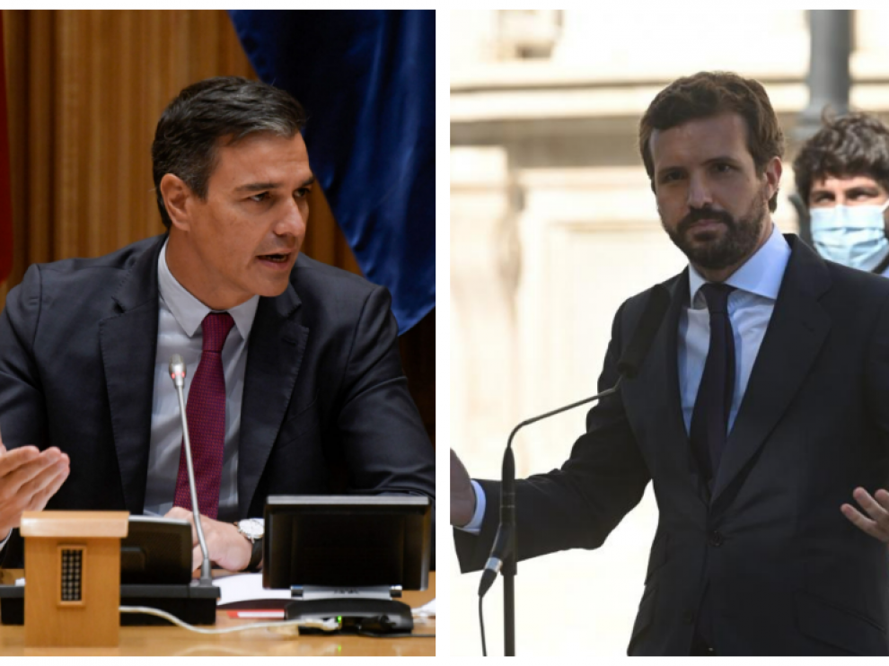 Pedro Sánchez y Pablo Casado.