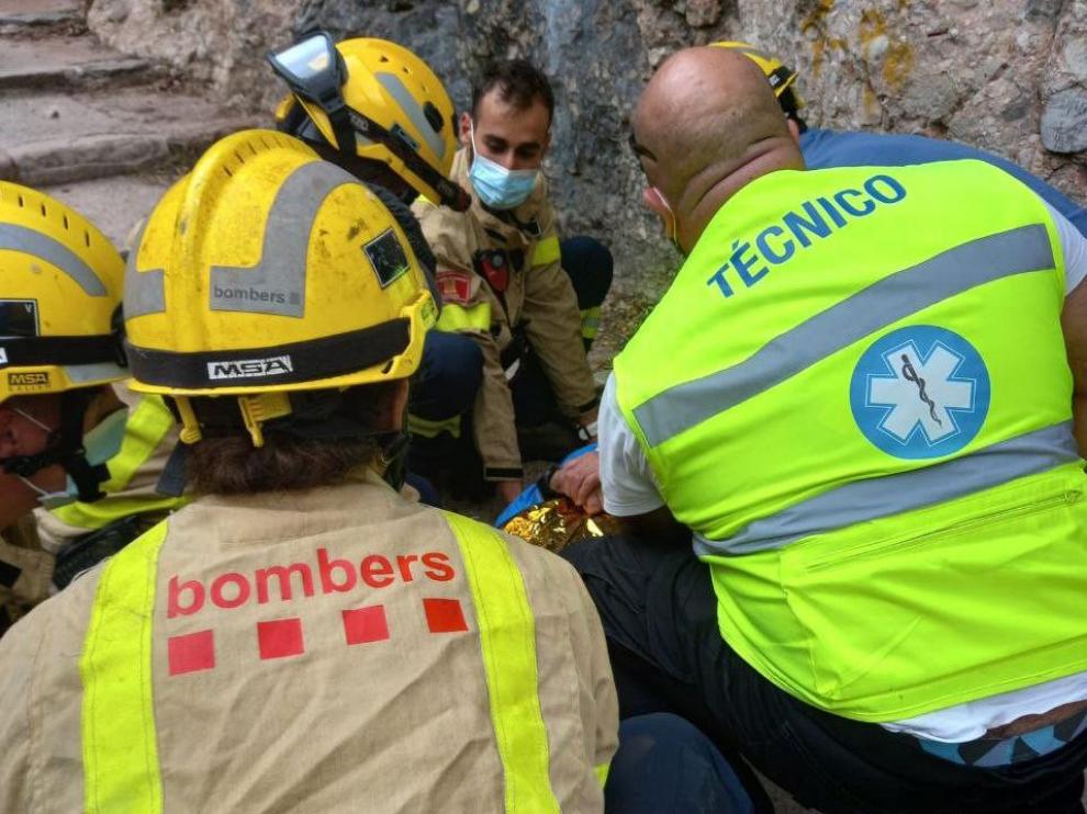 Rescate de un montañista accidentado en Lérida.