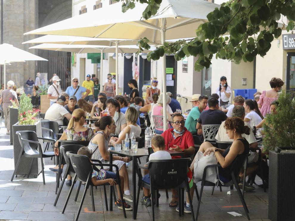 Jaca registró una altísima ocupación turística en los meses de julio y agosto.