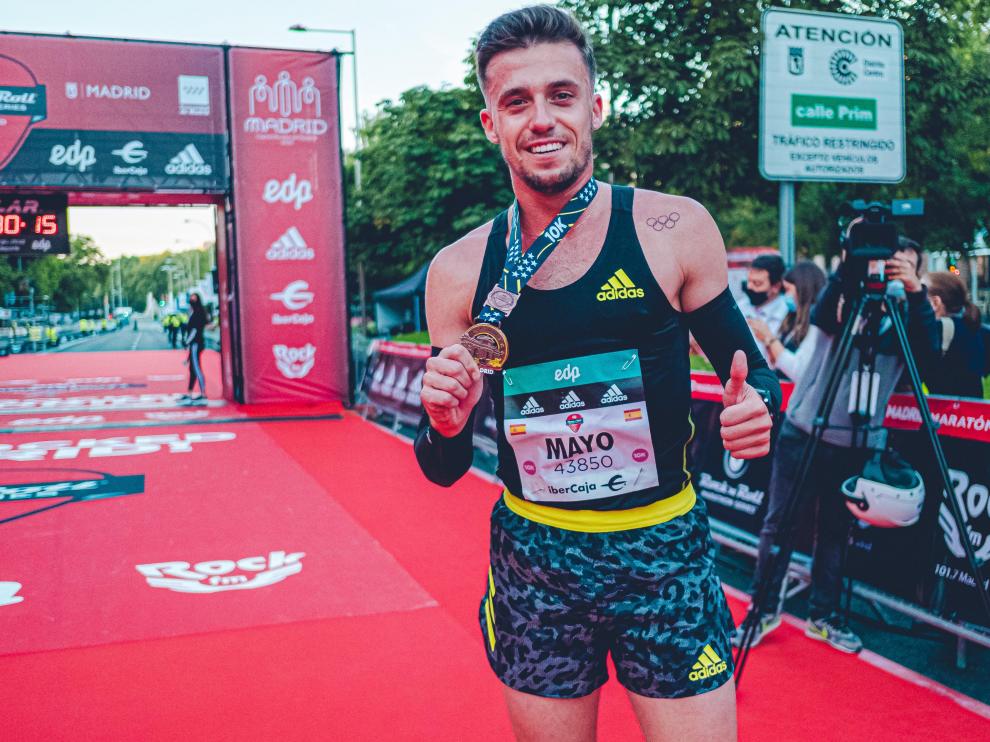 El zaragozano Carlos Mayo ganador por cuarta vez de la 10K en Madrid