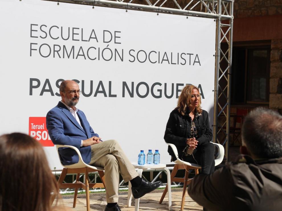 Lambán y Mayte Pérez, este domingo en Orihuela del Tremedal