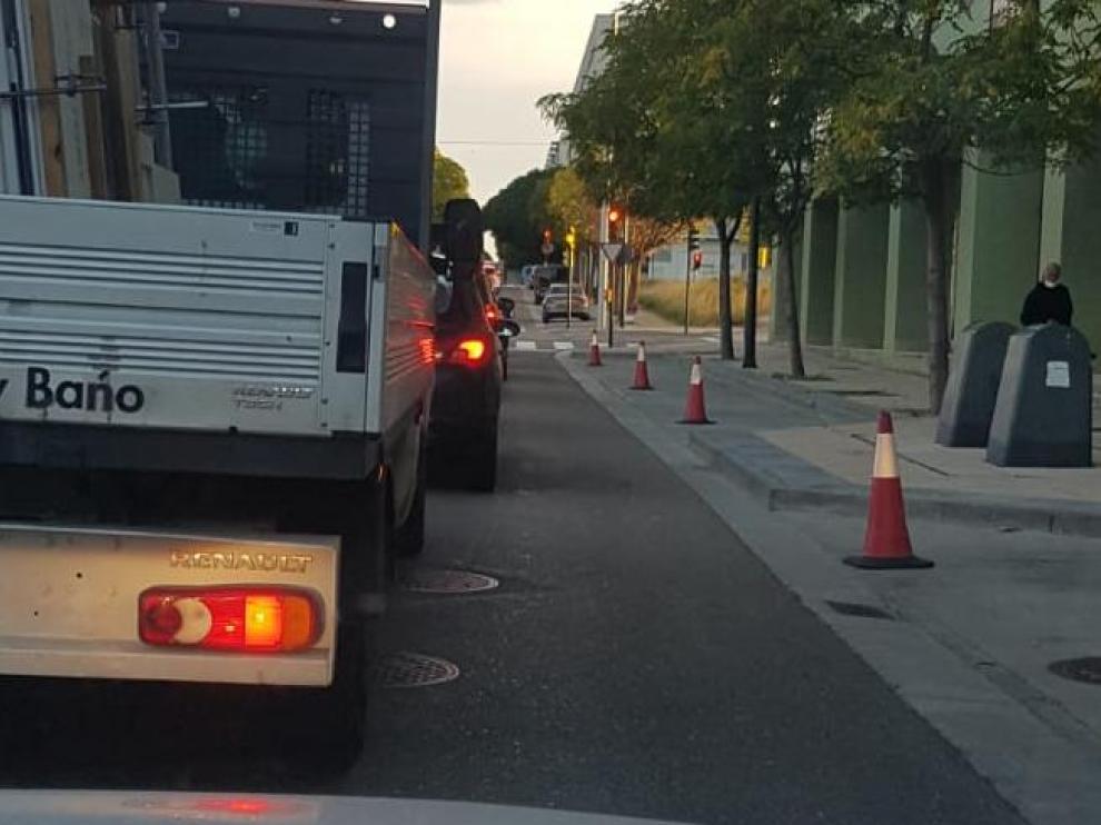 Atasco en la calle La Lista de Schindler.