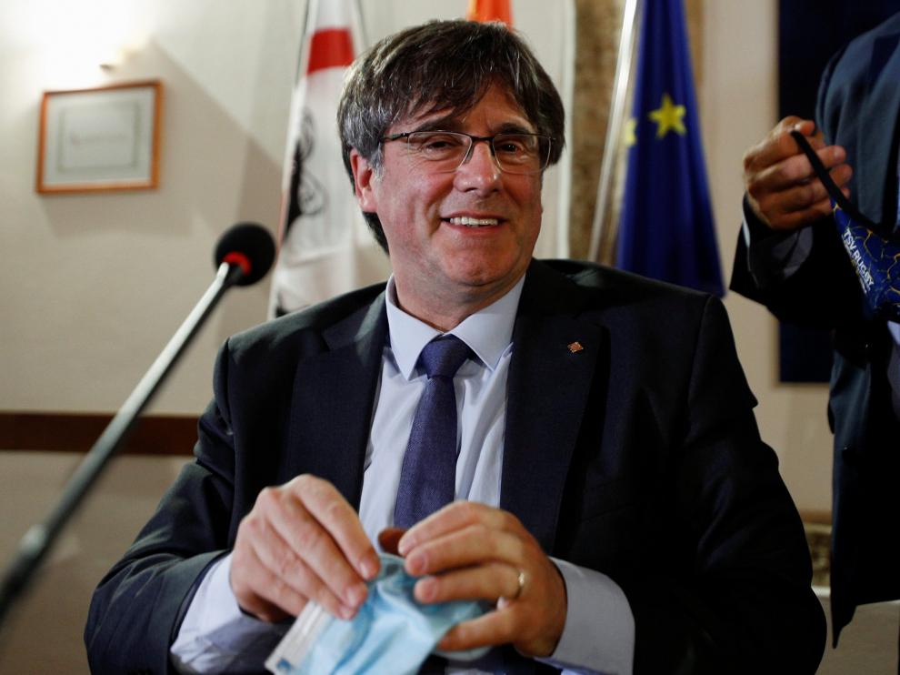 Carles Puigdemont, este lunes.
