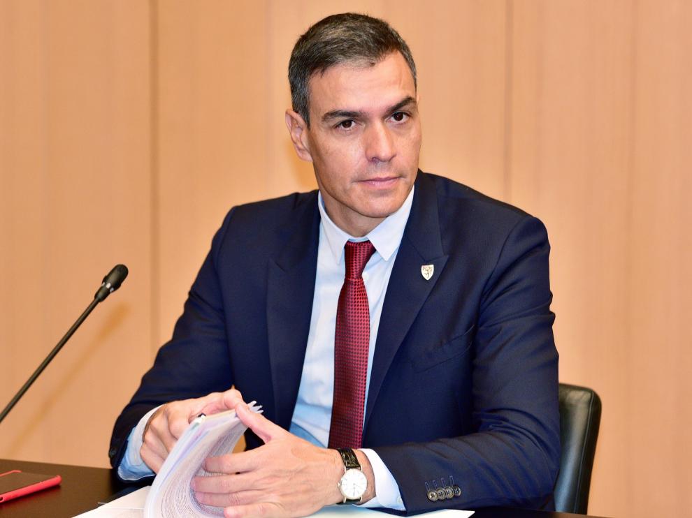 Pedro Sánchez, este miércoles, en Brdo Pri Kranju.