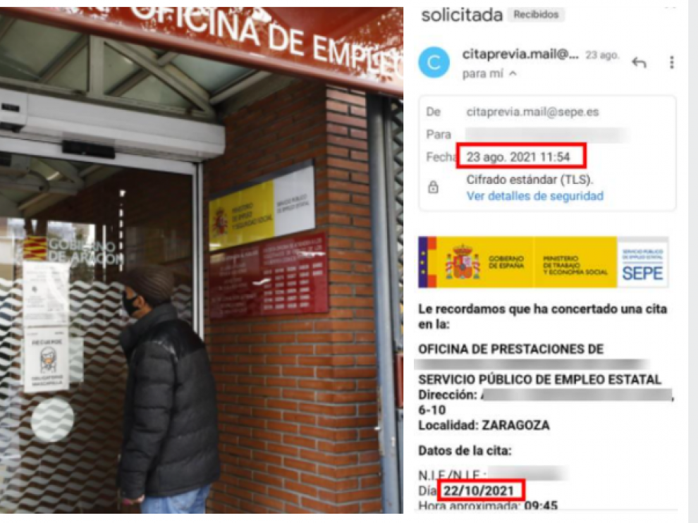 Retrasos de dos y tres meses en el SEPE para gestionar al paro