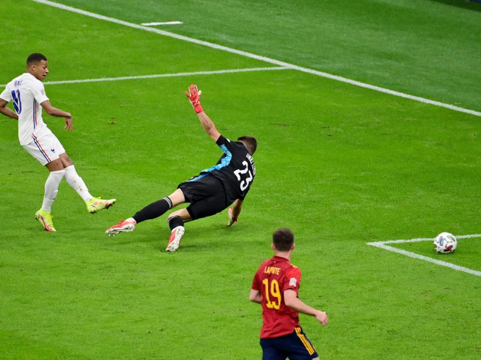 Gol de Mbappé ante España
