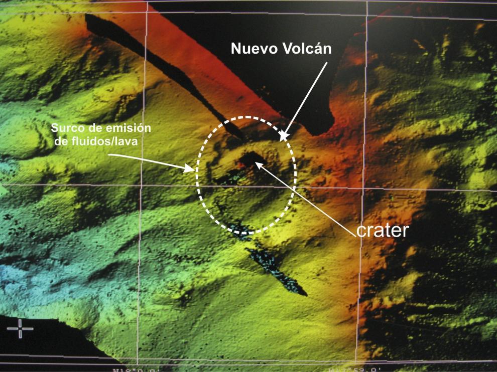 Volcán submarino Tagoro en El Hierro en 2011.