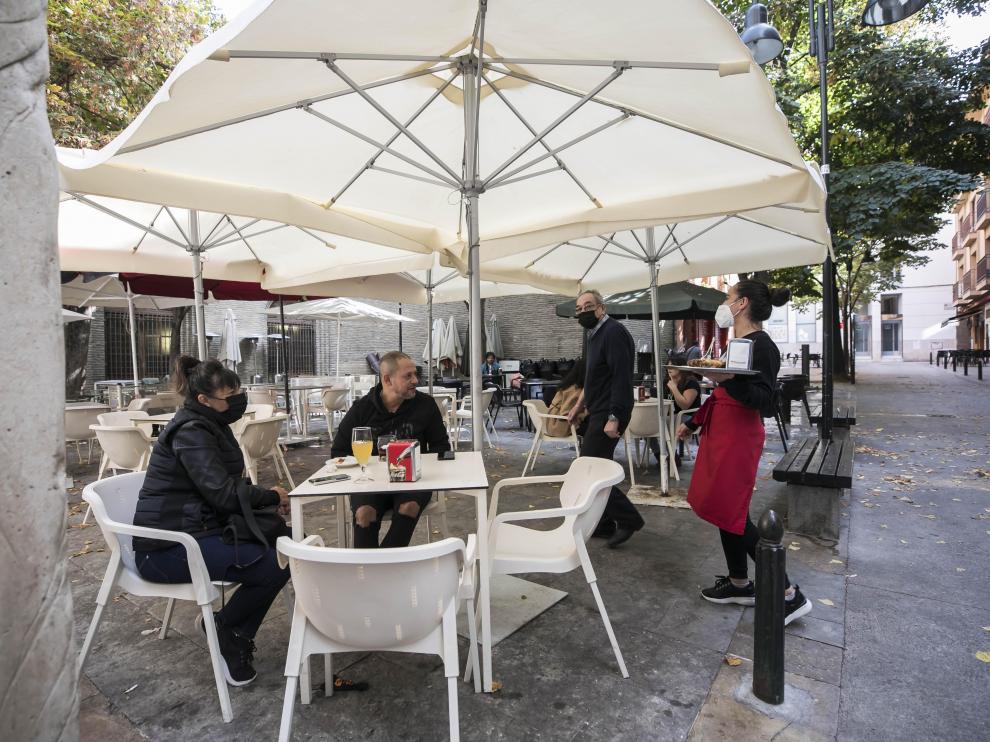 Plaza de Santa Marta en Zaragoza.