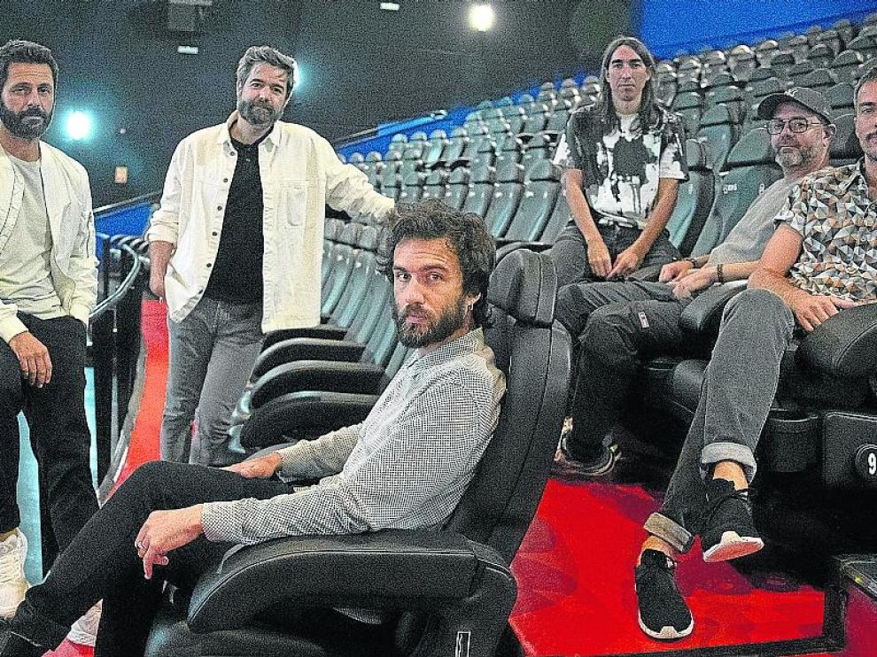 Guille Galván -en primer término- y el resto de la banda, en la sala iSens de Madrid.
