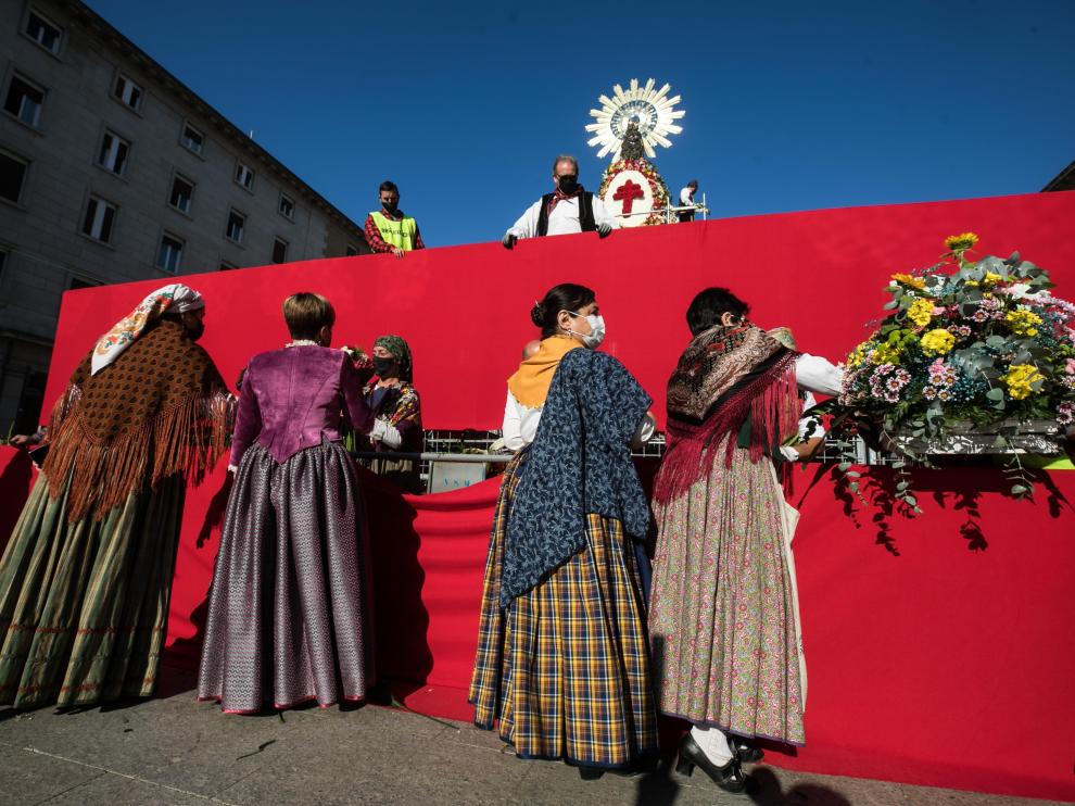 Un momento de la Ofrenda de Flores de 2021.