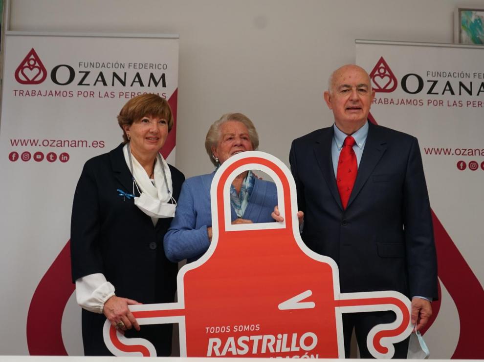 Pilar Enériz, patrona delegada de la Fundación Federico Ozanam, Pilar Ríos, patrona fundadora y Fernando Galdámez Pérez, presidente de la fundación