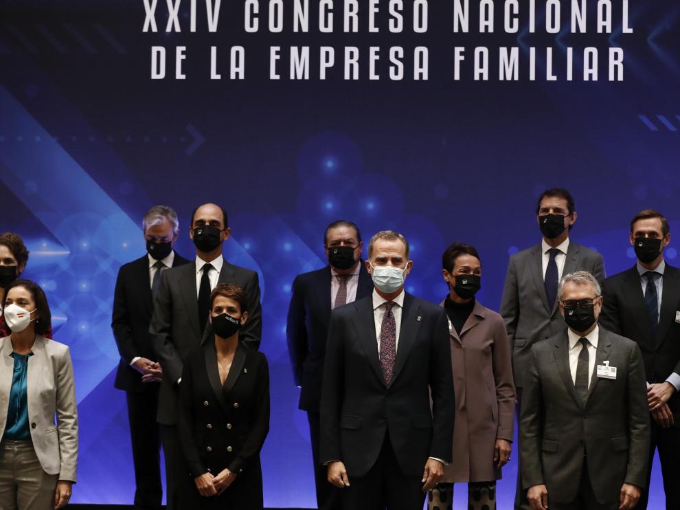 El rey inaugura en Pamplona el Congreso de Empresa Familiar