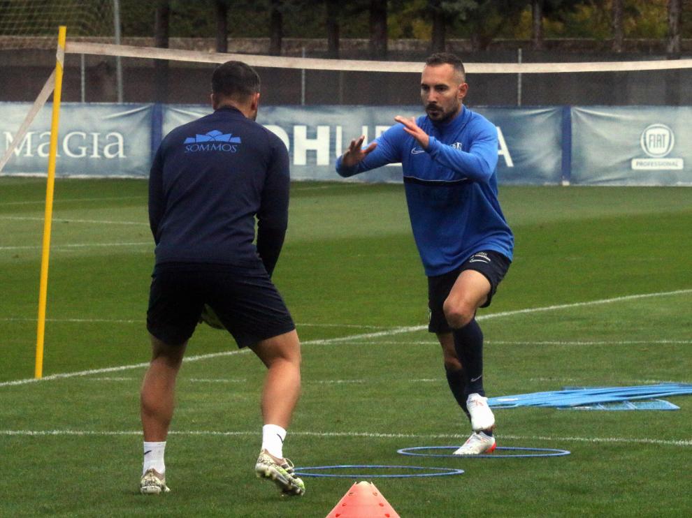 Ferreiro, durante un entrenamiento de la semana pasada.