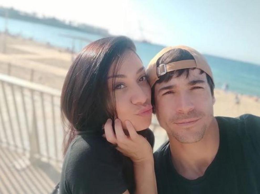 Juanjo Ballesta y su novia, Jacqueline.
