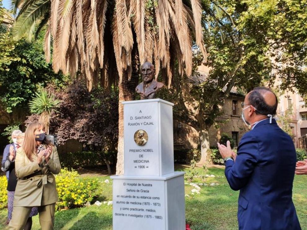Inauguración del busto de Ramón y Cajal