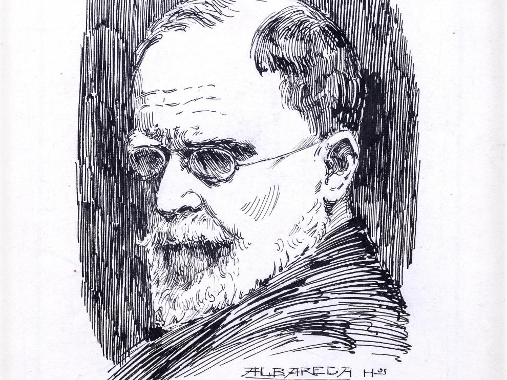 Retrato de Francisco Pradilla realizado por los hermanos Albareda.