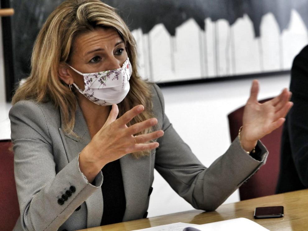 Yolanda de Díaz, ministra de Trabajo.