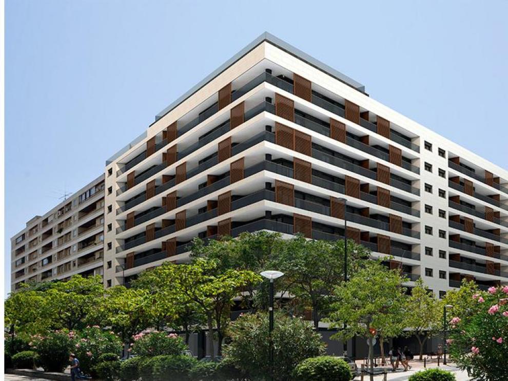 Edificio Alierta 100 en el barrio de San José.