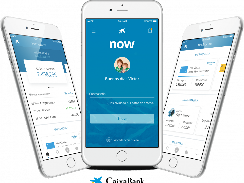 CaixaBank cuenta con una app móvil para acceder a la banca digital.