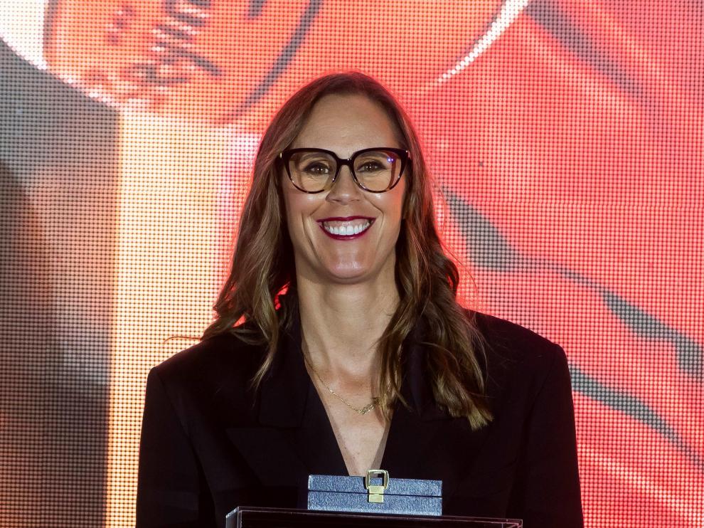 Amaya Valdemoro, al ingresar en el ‘Hall of Fame’ español.