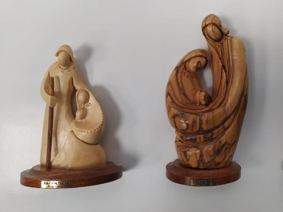 En la tienda de comercio justo de Huesca podrán encontrarse figuras de belén hechas con madera de Palentina.