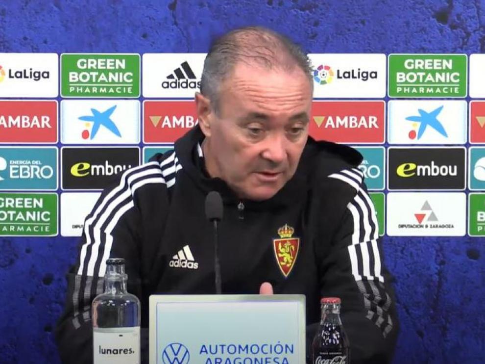 Juan Ignacio Martínez 'Jim', este viernes en la rueda de prensa de la Ciudad Deportiva.