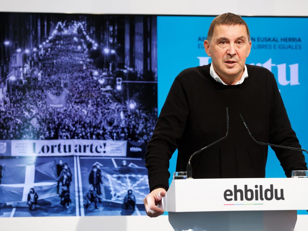 El coordinador general de EH Bildu, Arnaldo Otegi