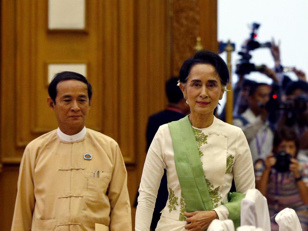 Aung San Suu Kyi and Win Myint sentenced to four years in prison
