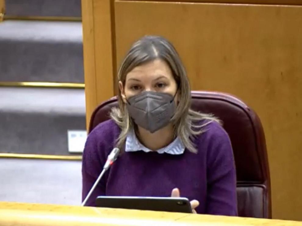 Beatriz Martín, senadora de la agrupación de electores Teruel Existe.