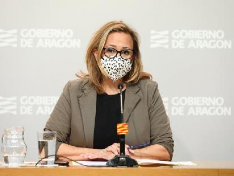 La consejera de Presidencia del Gobierno de Aragón, Mayte Pérez