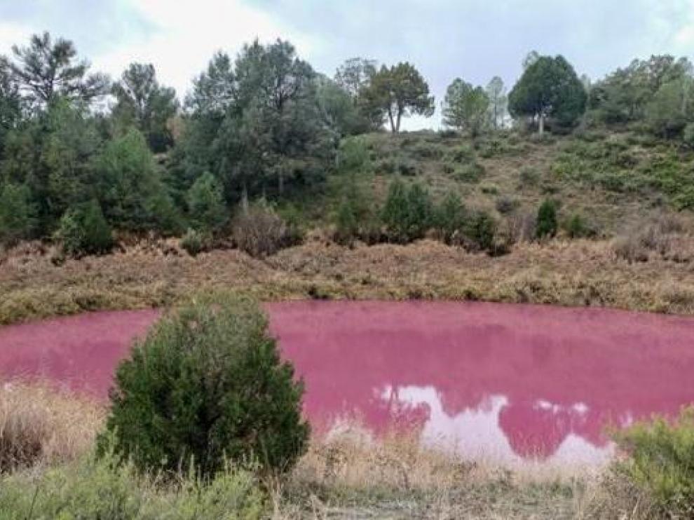 La laguna rosa.