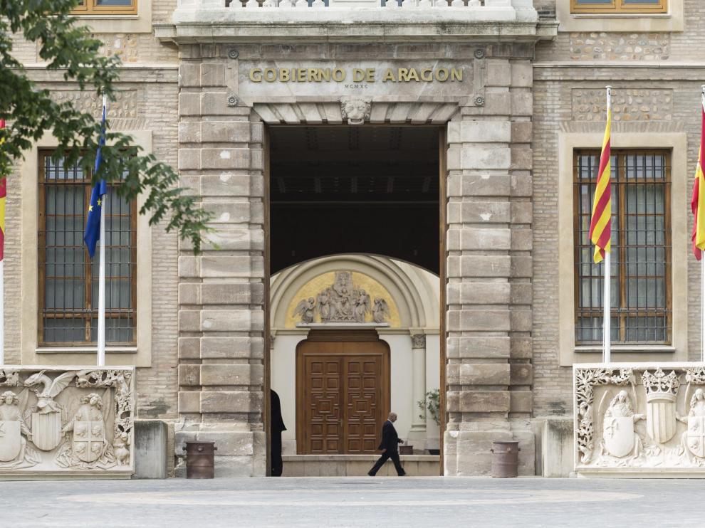 El edificio Pignatelli, sede del Gobierno de Aragón.